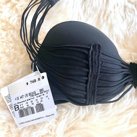 NWT La Perla Reminiscence Bikini Top in Black - Picture 8 of 9
